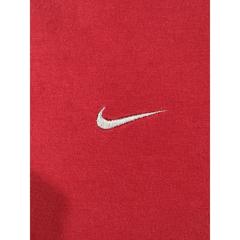Vintage Nike Shirt Mens M Red Nike Swoosh‎ Performance Athletic Running Y2K